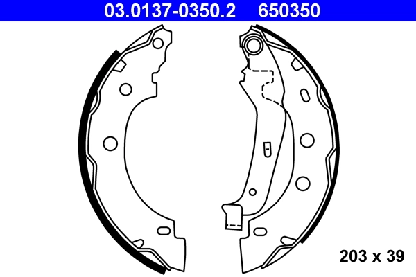 Piduriklotside komplekt ATE 03.0137-0350.2