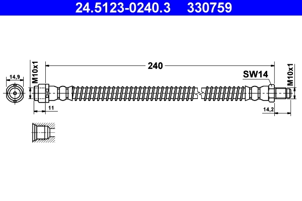 Pidurivoolik ATE 24.5123-0240.3