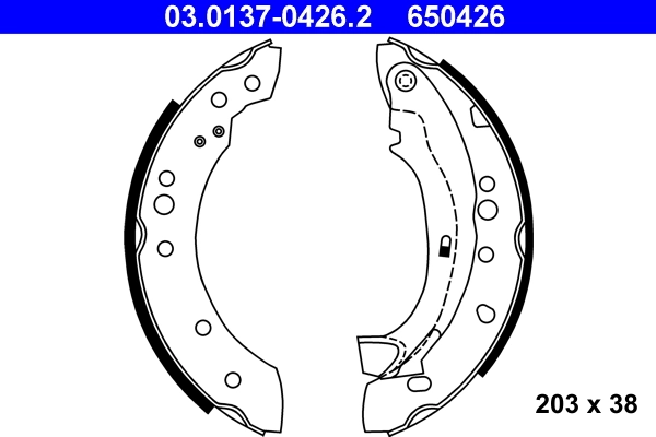 Piduriklotside komplekt ATE 03.0137-0426.2