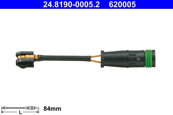Hoiatuskontakt, piduriklotsi kulumine ATE 24.8190-0005.2