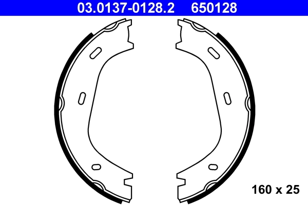 Piduriklotside komplekt, seisupidur ATE 03.0137-0128.2