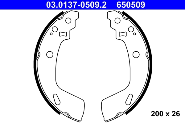 Piduriklotside komplekt ATE 03.0137-0509.2