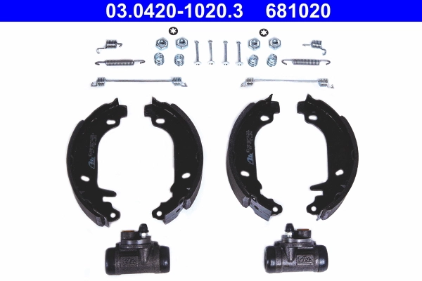 Piduriklotside komplekt ATE 03.0420-1020.3