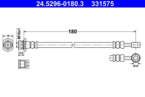 Pidurivoolik ATE 24.5296-0180.3
