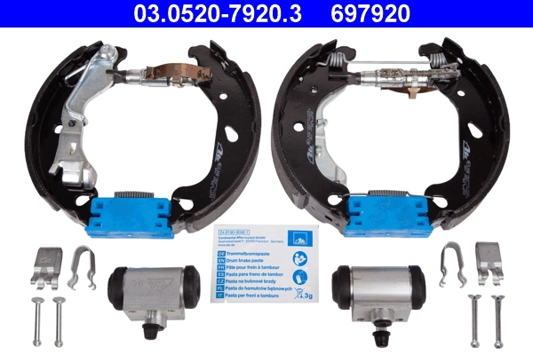 Piduriklotside komplekt ATE 03.0520-7920.3
