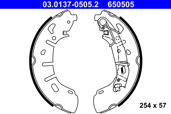 Piduriklotside komplekt ATE 03.0137-0505.2