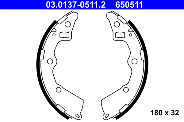 Piduriklotside komplekt ATE 03.0137-0511.2