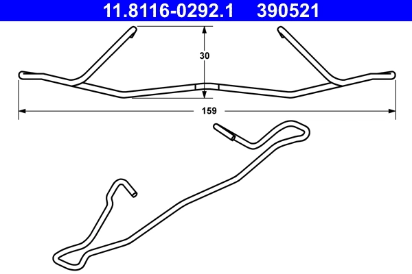Vedru, Pidurisadul ATE 11.8116-0292.1