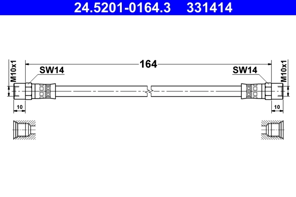 Pidurivoolik ATE 24.5201-0164.3