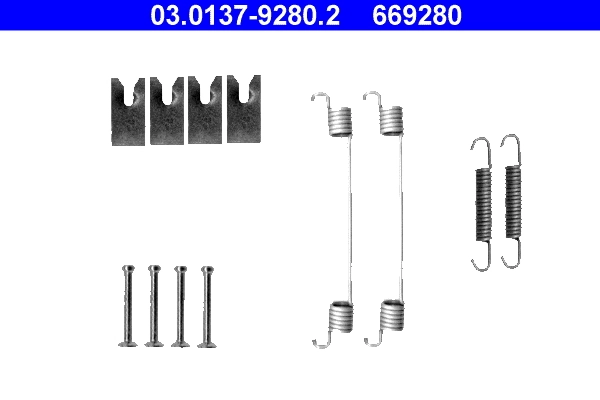 Lisakomplekt, Piduriklotsid ATE 03.0137-9280.2