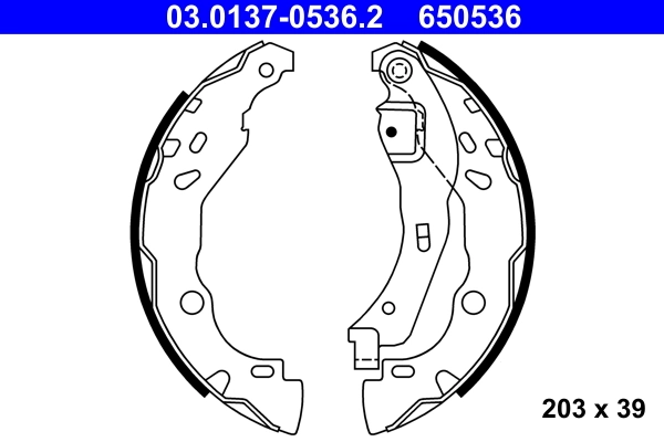 Piduriklotside komplekt ATE 03.0137-0536.2