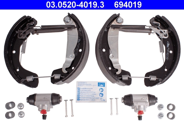 Piduriklotside komplekt ATE 03.0520-4019.3