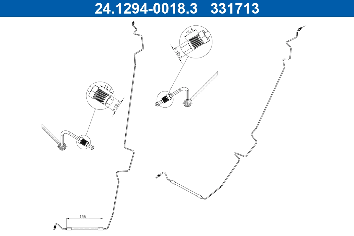 Pidurivoolik ATE 24.1294-0018.3