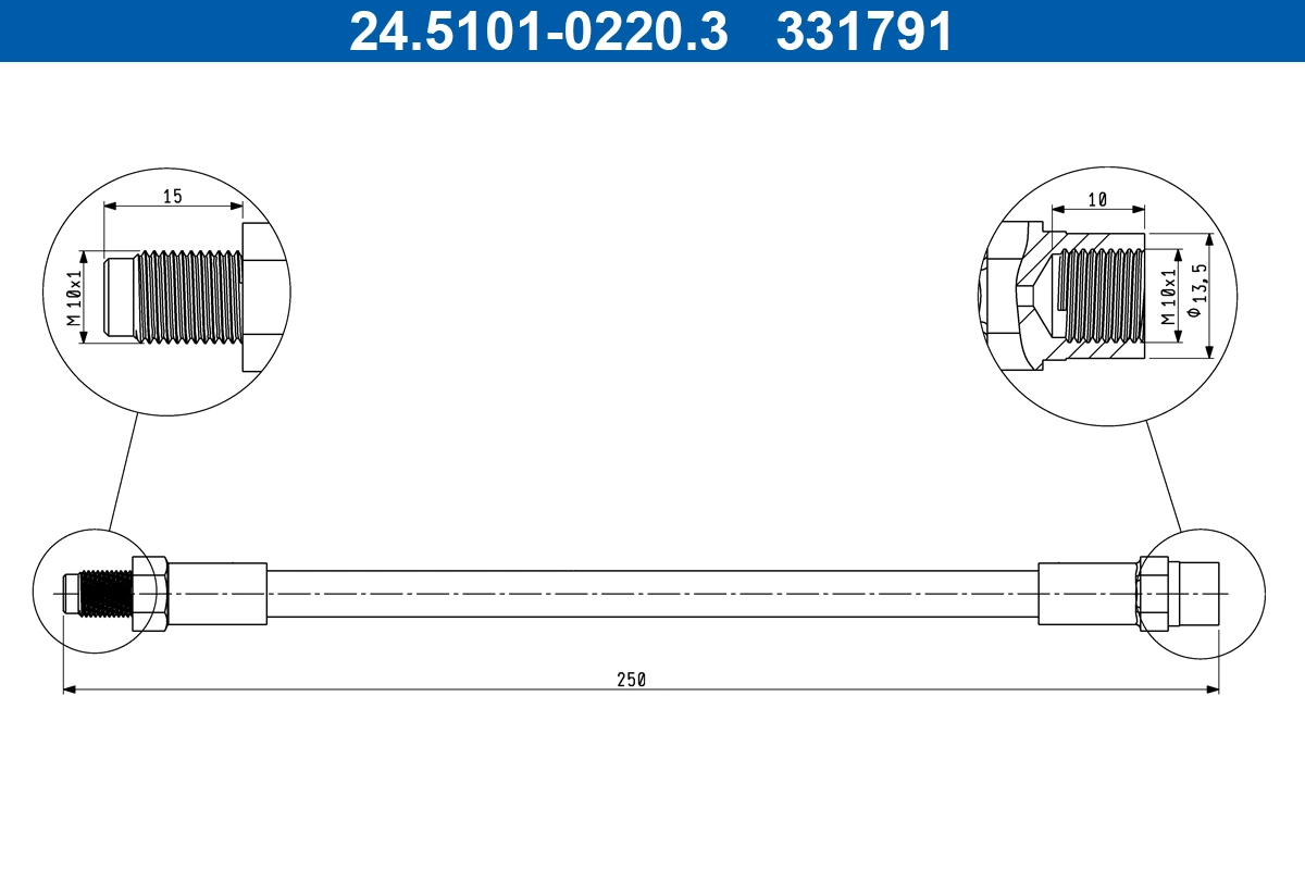 Pidurivoolik ATE 24.5101-0220.3