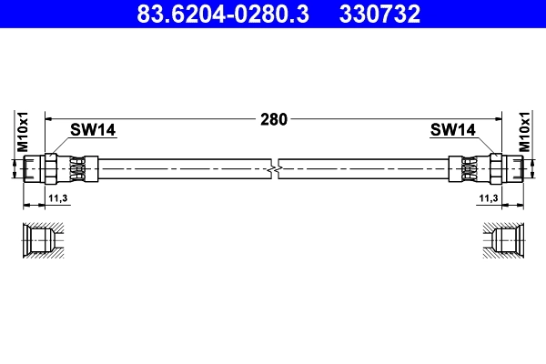 Pidurivoolik ATE 83.6204-0280.3