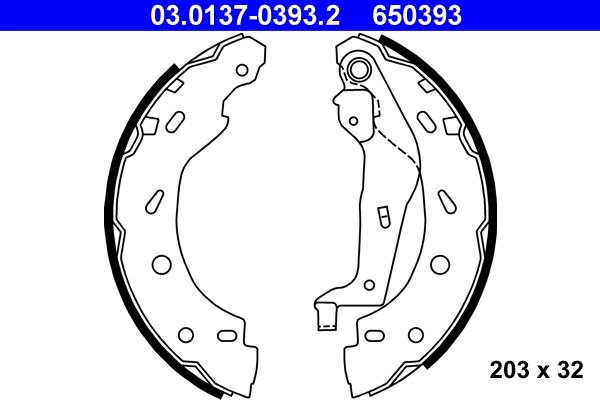 Piduriklotside komplekt ATE 03.0137-0393.2