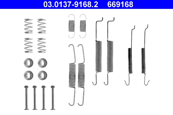 Lisakomplekt, Piduriklotsid ATE 03.0137-9168.2