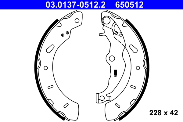 Piduriklotside komplekt ATE 03.0137-0512.2
