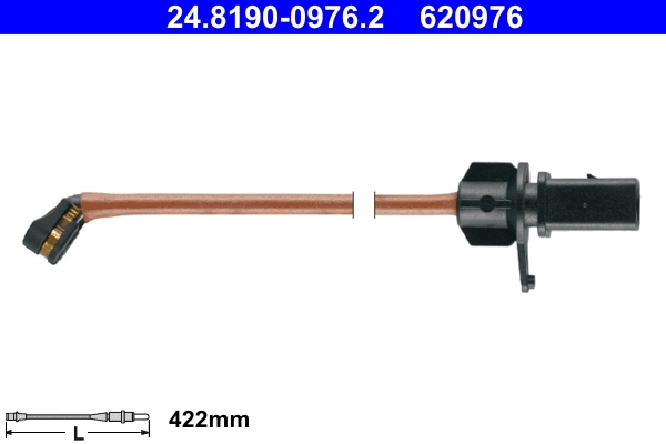 Hoiatuskontakt, piduriklotsi kulumine ATE 24.8190-0976.2