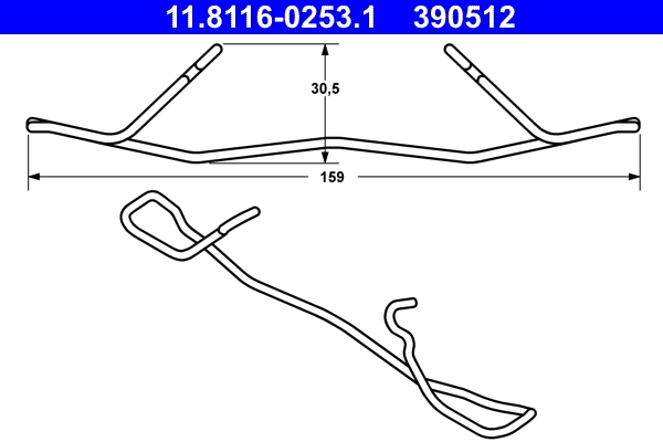 Vedru, Pidurisadul ATE 11.8116-0253.1