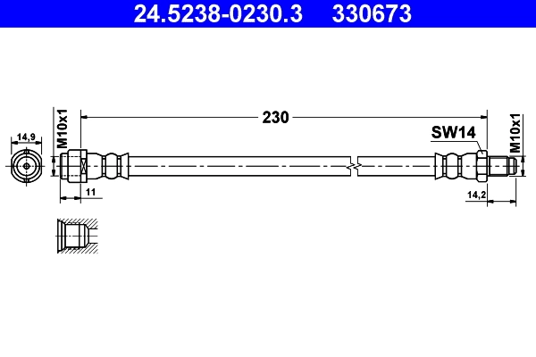 Pidurivoolik ATE 24.5238-0230.3