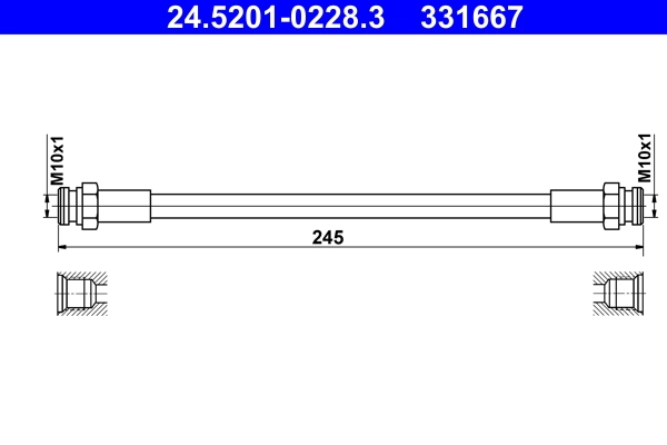 Pidurivoolik ATE 24.5201-0228.3