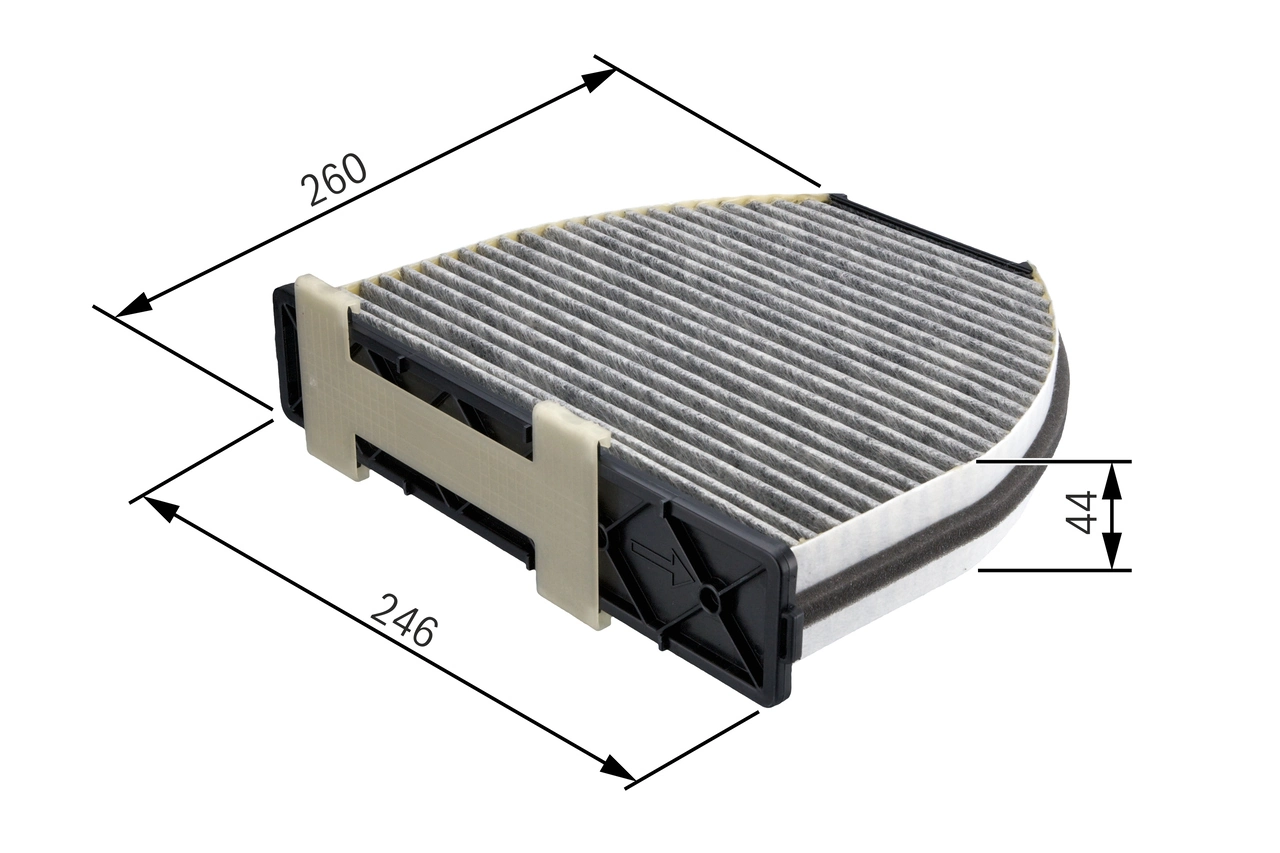 Filter, salongiõhk BOSCH 1 987 432 326