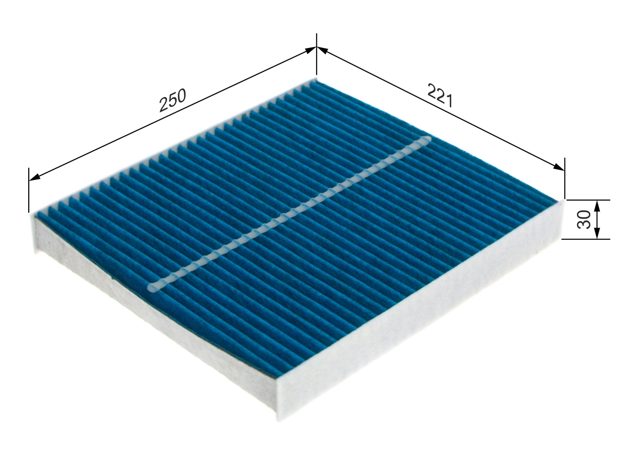 Filter, salongiõhk BOSCH 0 986 628 566