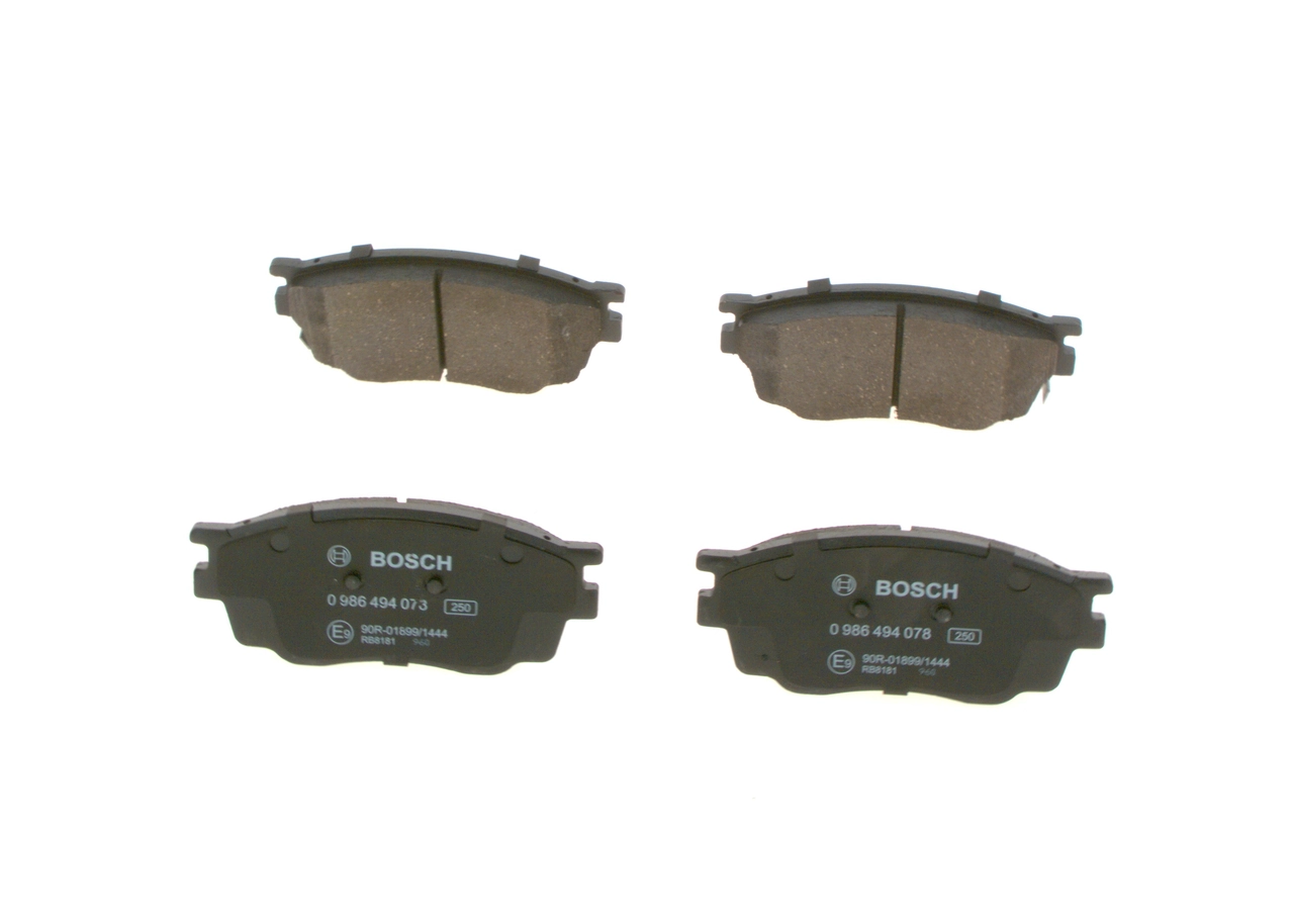 Piduriklotsi komplekt, ketaspidur BOSCH 0 986 494 078