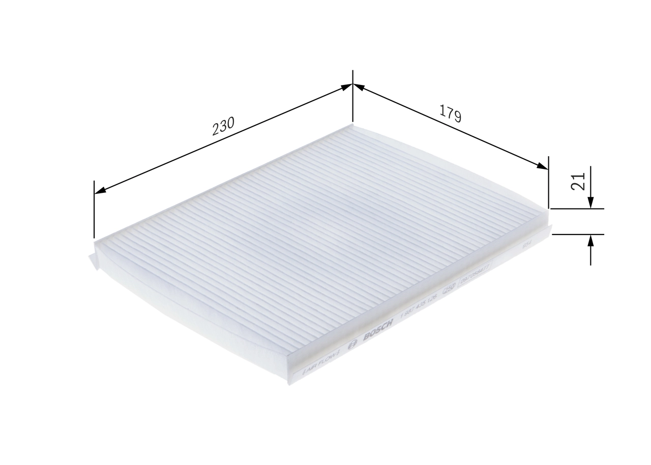 Filter, salongiõhk BOSCH 1 987 435 126