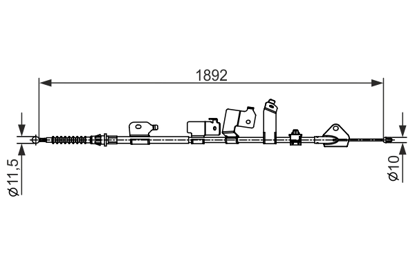 Tross, seisupidur BOSCH 1 987 482 439