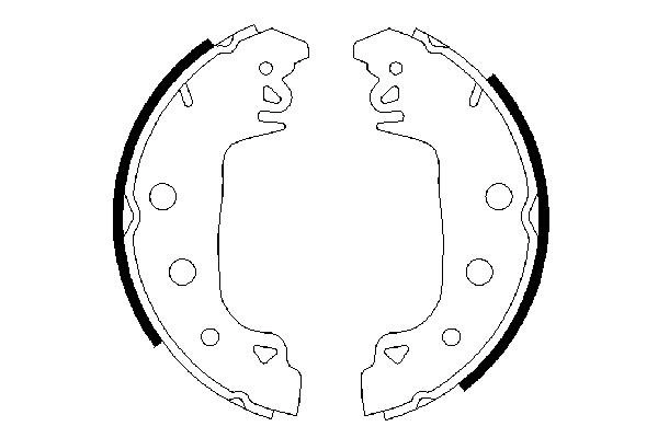 Piduriklotside komplekt BOSCH 0 986 487 546