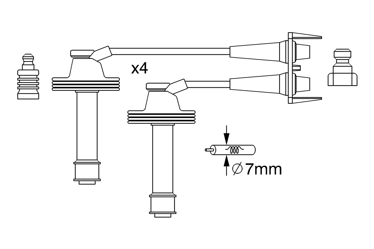 Süütesüsteemikomplekt BOSCH 0 986 357 238