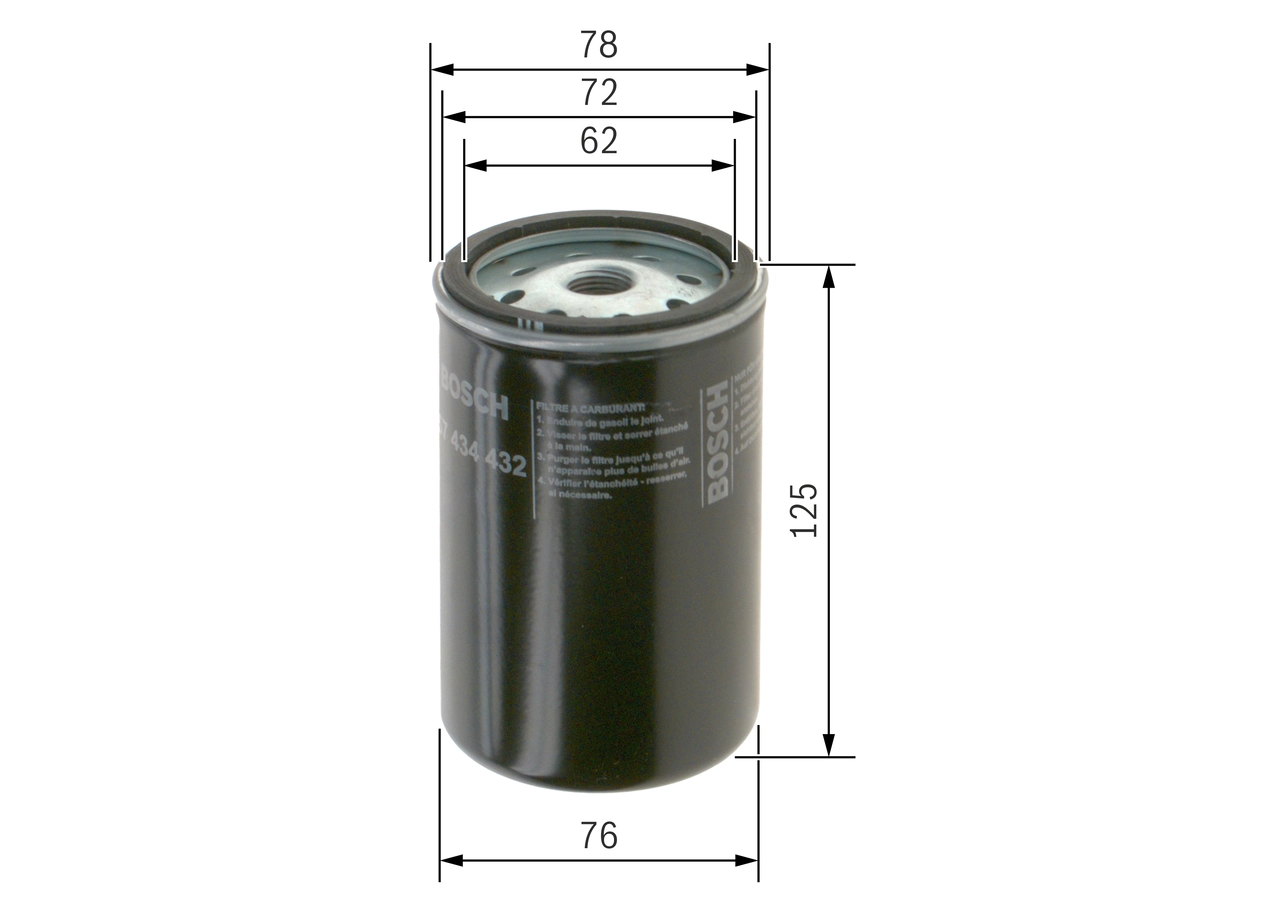 Kütusefilter BOSCH 1 457 434 432