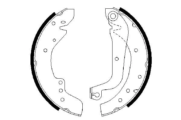 Piduriklotside komplekt BOSCH 0 986 487 547