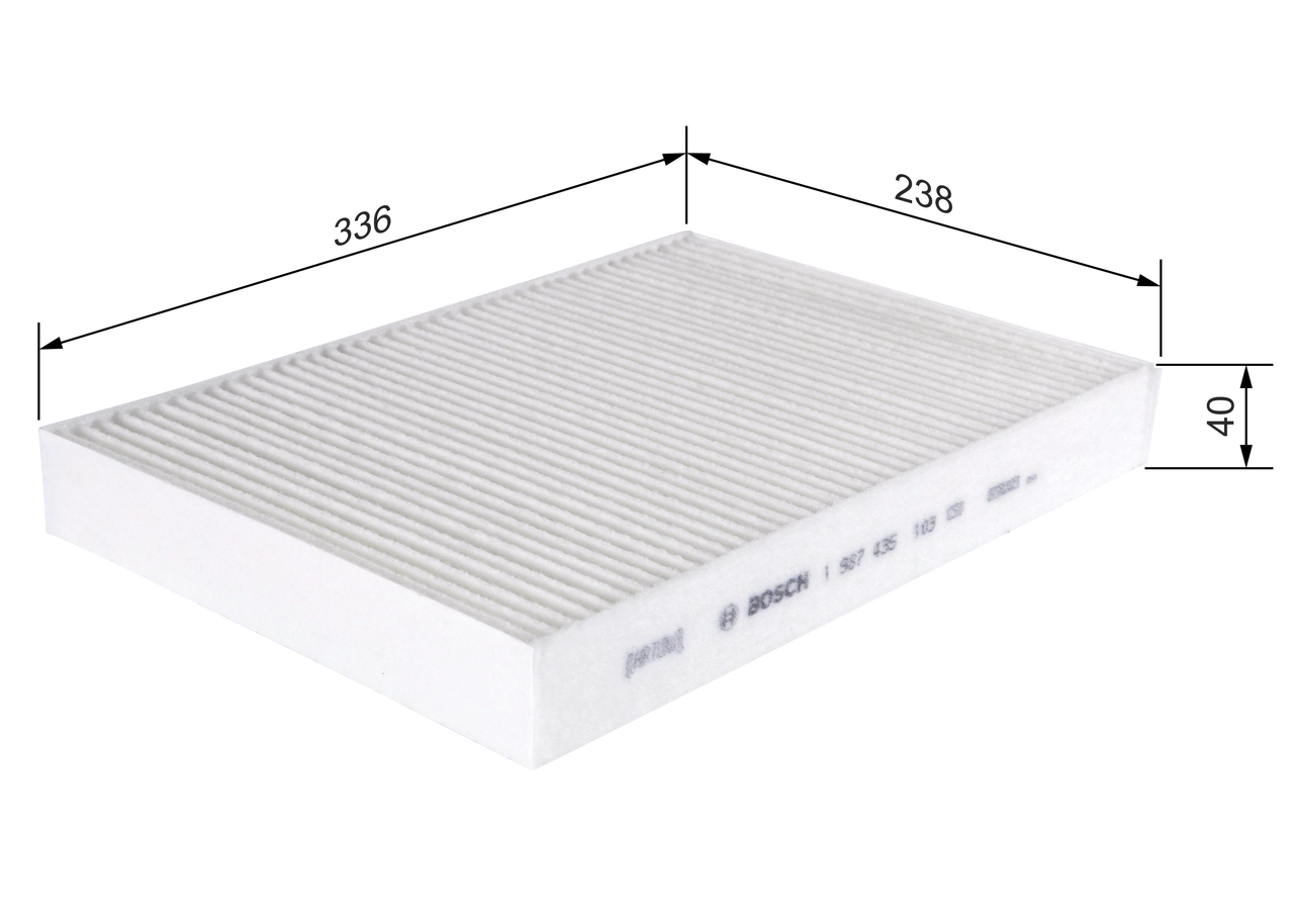 Filter, salongiõhk BOSCH 1 987 435 103