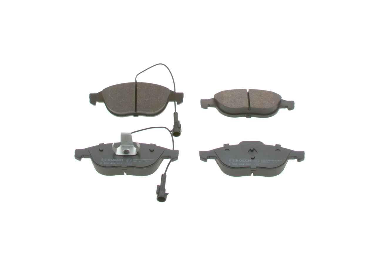 Piduriklotsi komplekt, ketaspidur BOSCH 0 986 424 507