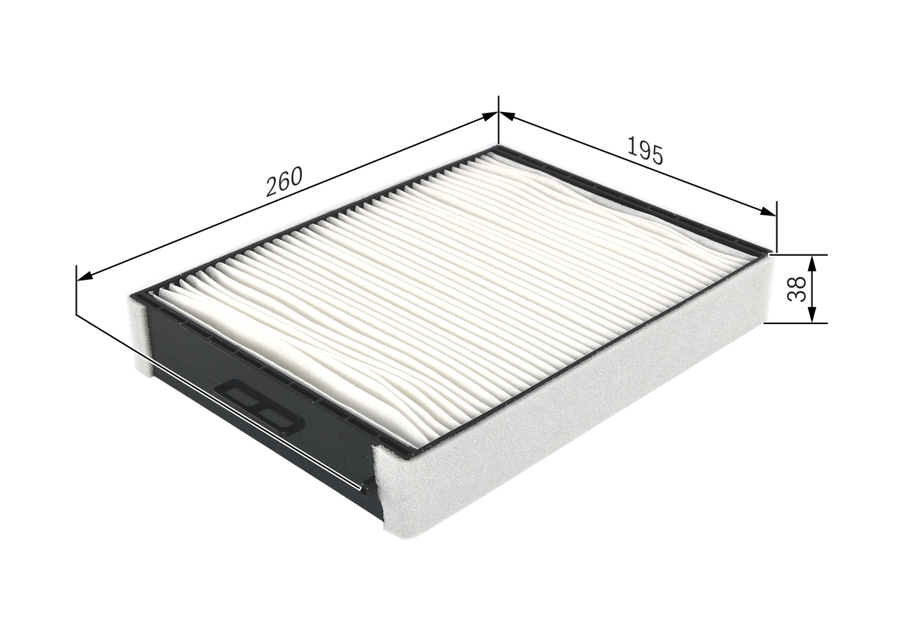 Filter, salongiõhk BOSCH 1 987 432 256