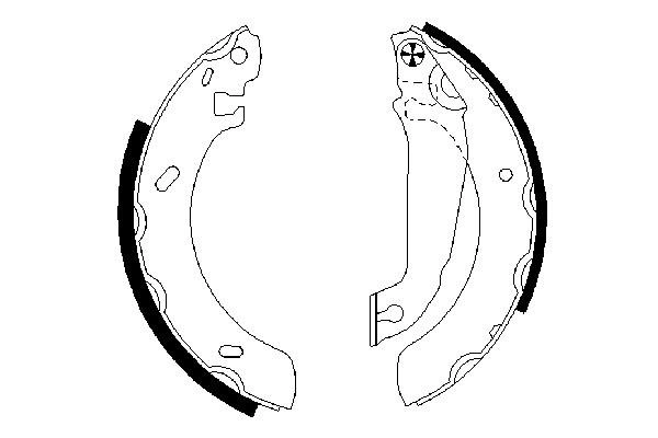 Piduriklotside komplekt BOSCH 0 986 487 537