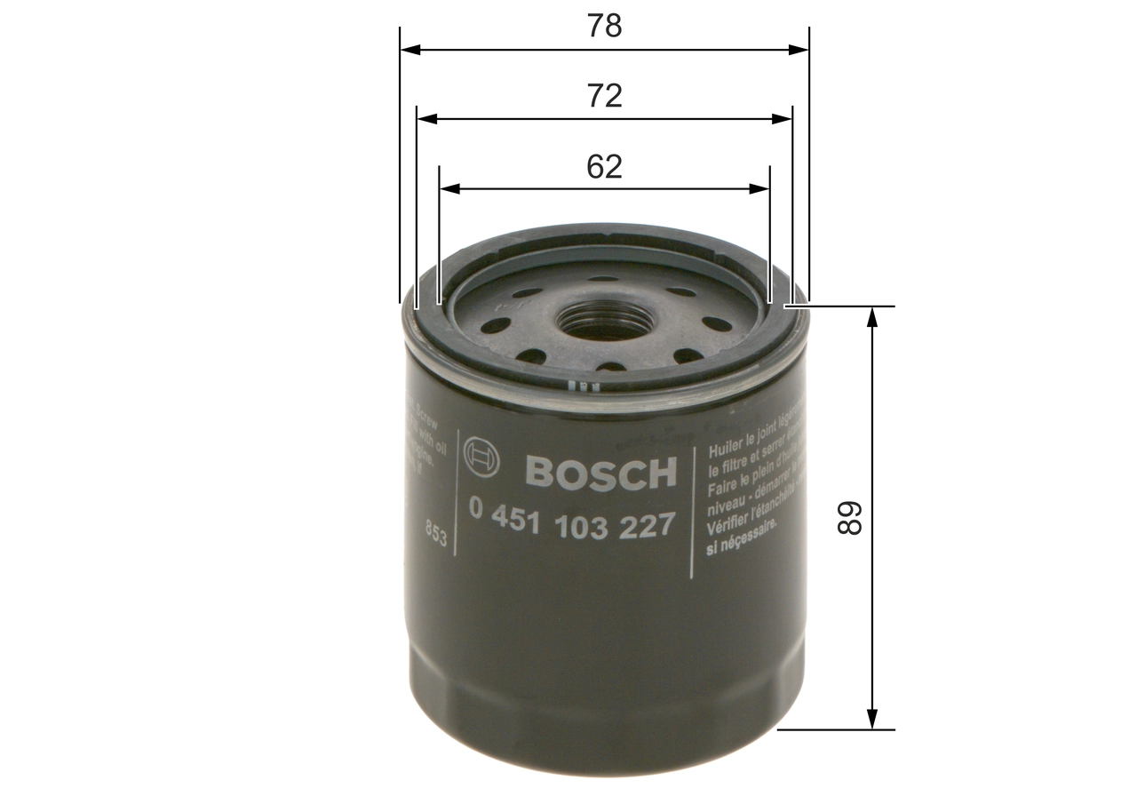 Õlifilter BOSCH 0 451 103 227