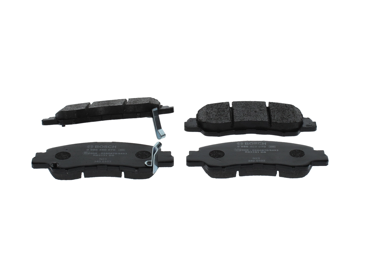 Piduriklotsi komplekt, ketaspidur BOSCH 0 986 460 070