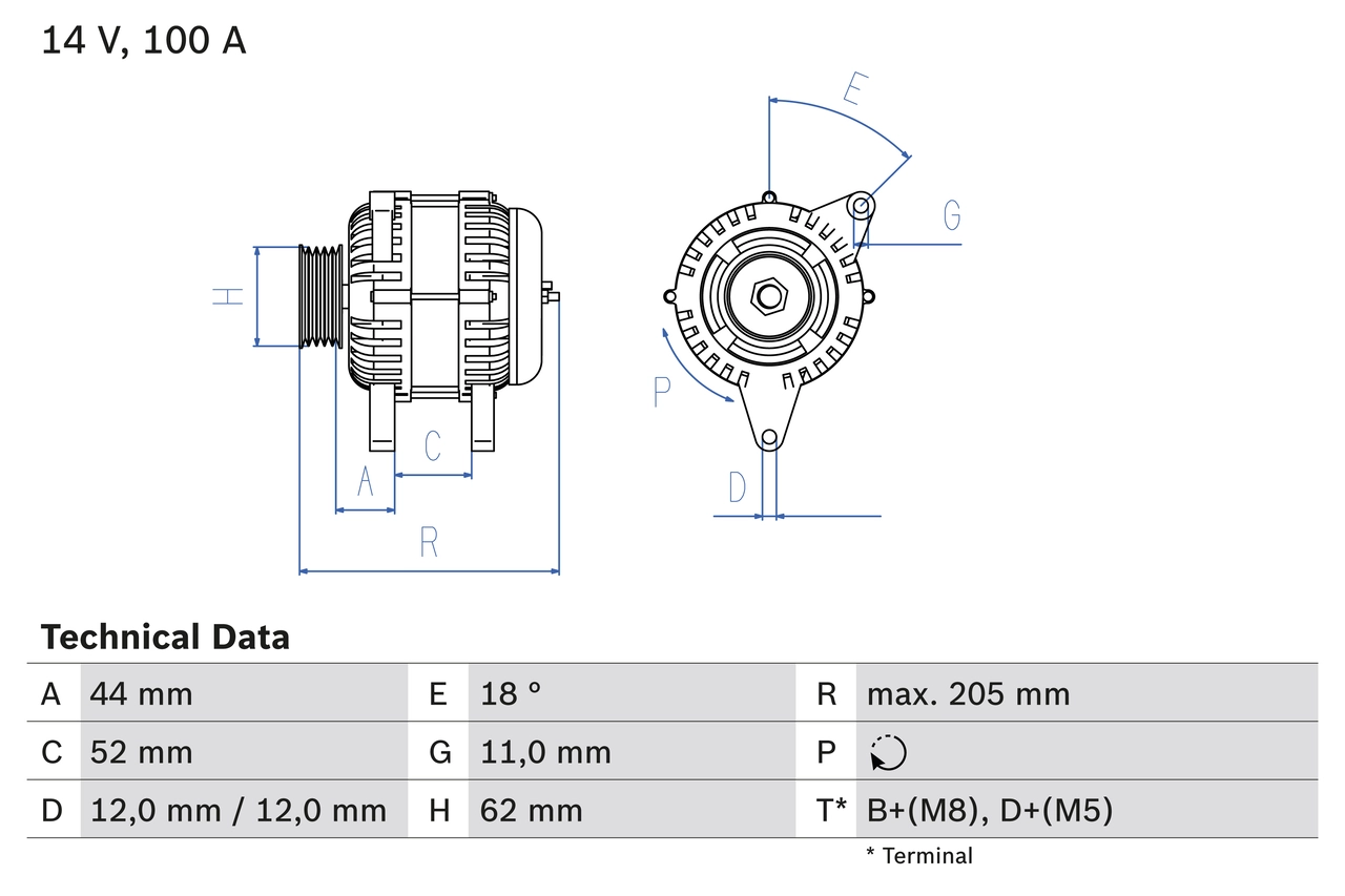 Generaator BOSCH 0 986 049 231
