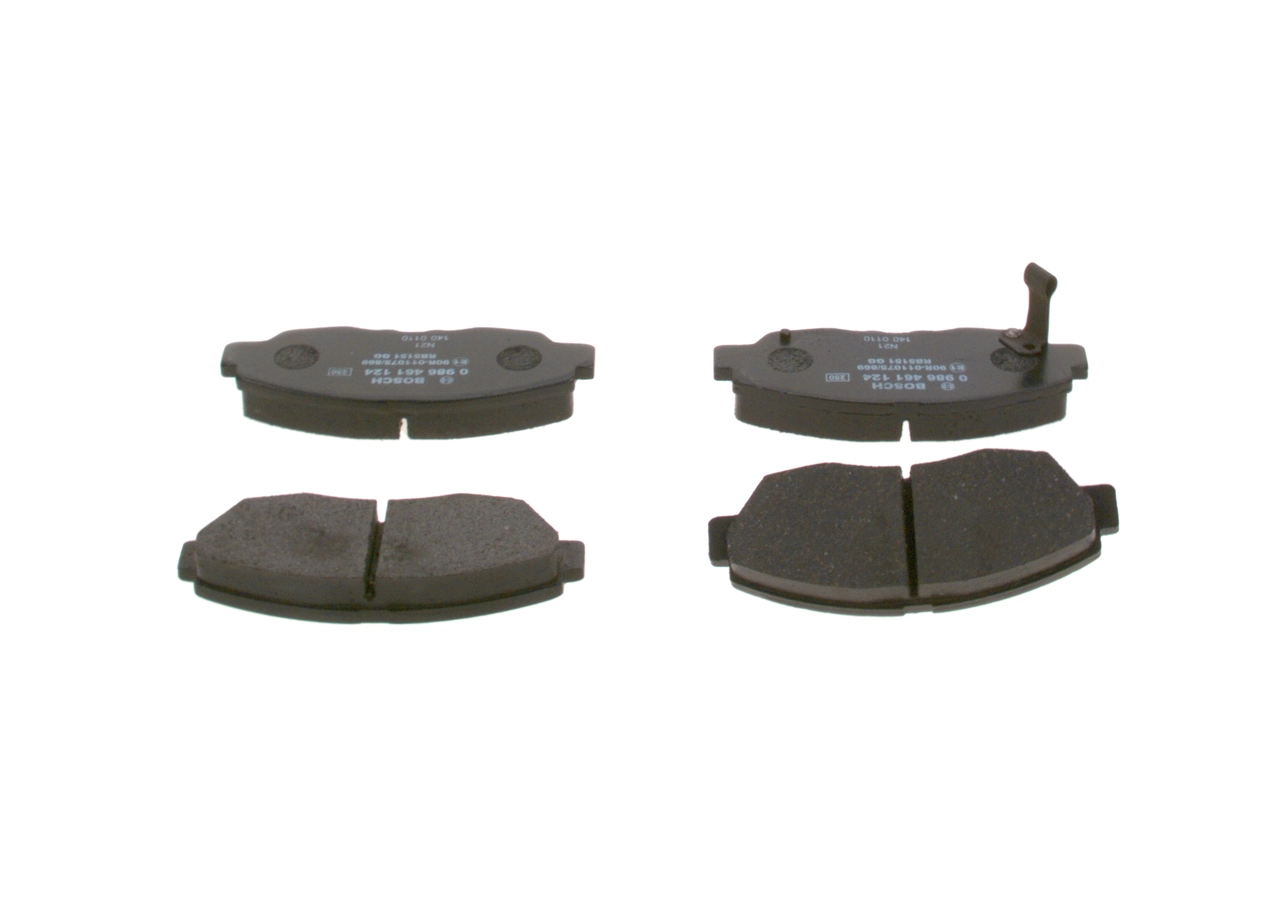Piduriklotsi komplekt, ketaspidur BOSCH 0 986 461 124