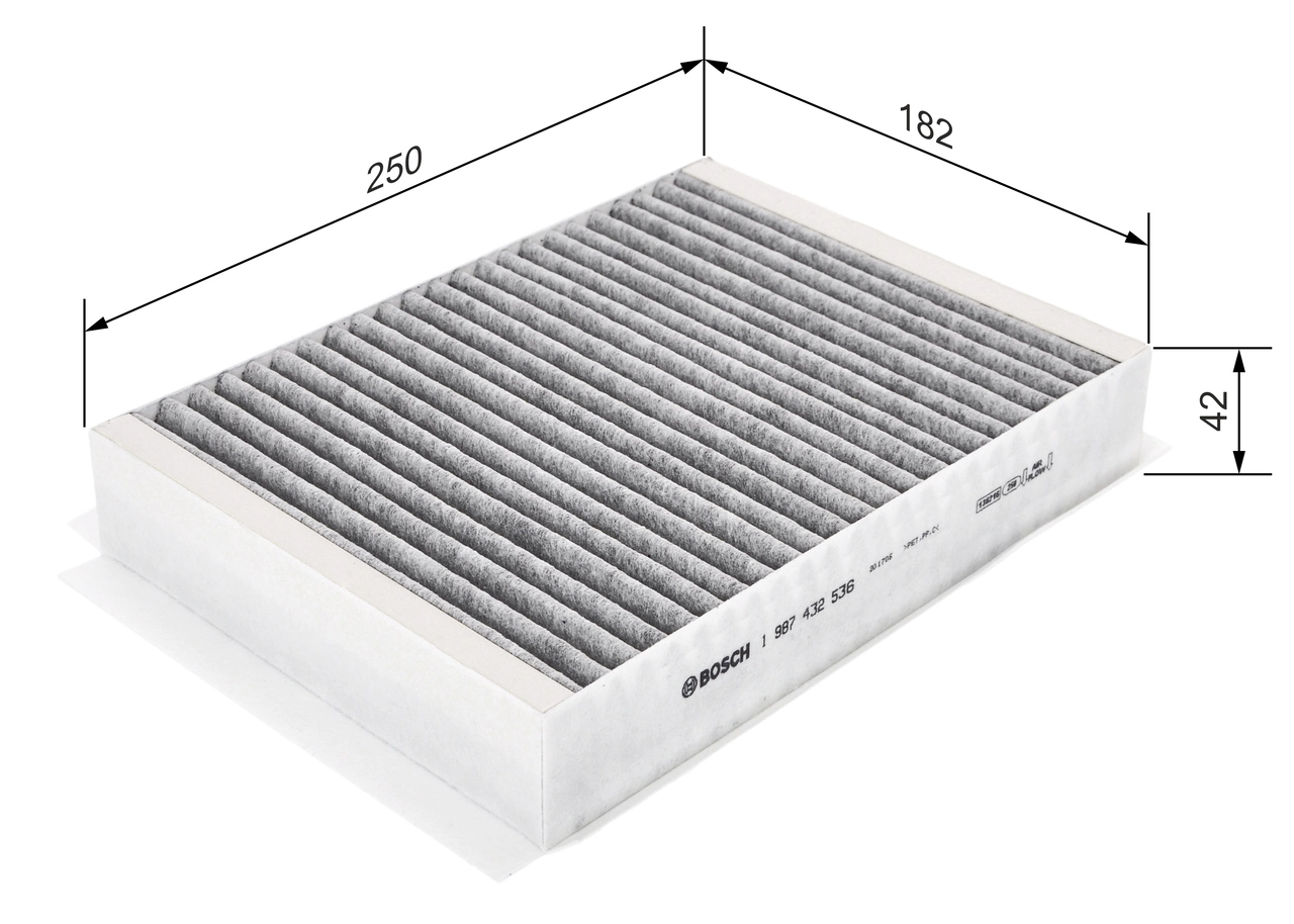 Filter, salongiõhk BOSCH 1 987 432 536
