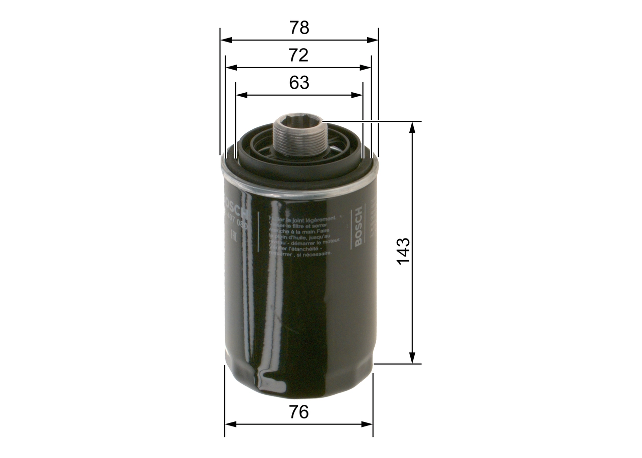 Õlifilter BOSCH F 026 407 080