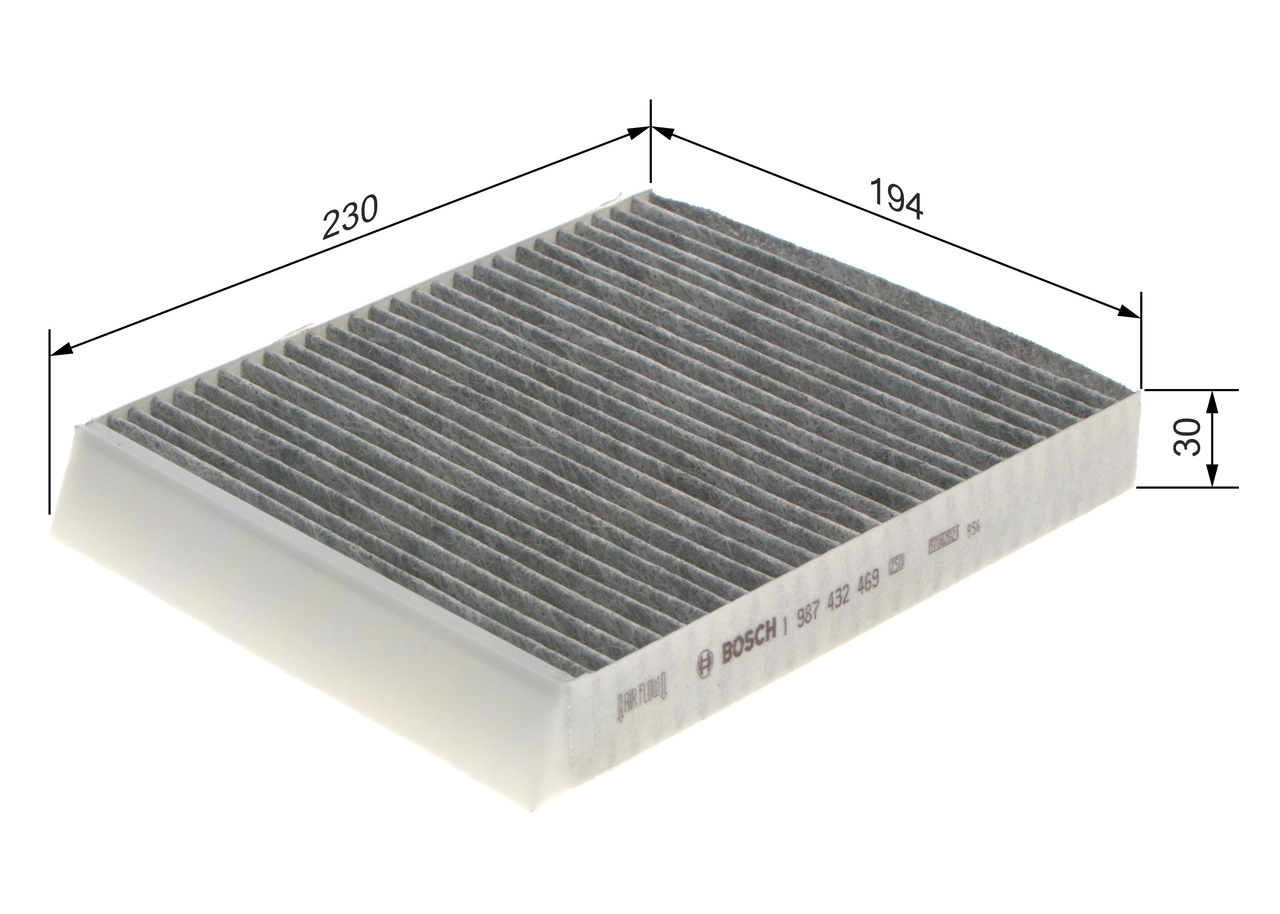 Filter, salongiõhk BOSCH 1 987 432 469