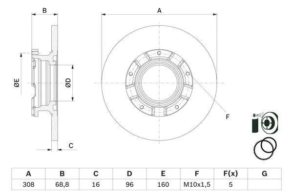 Piduriketas BOSCH 0 986 479 F62