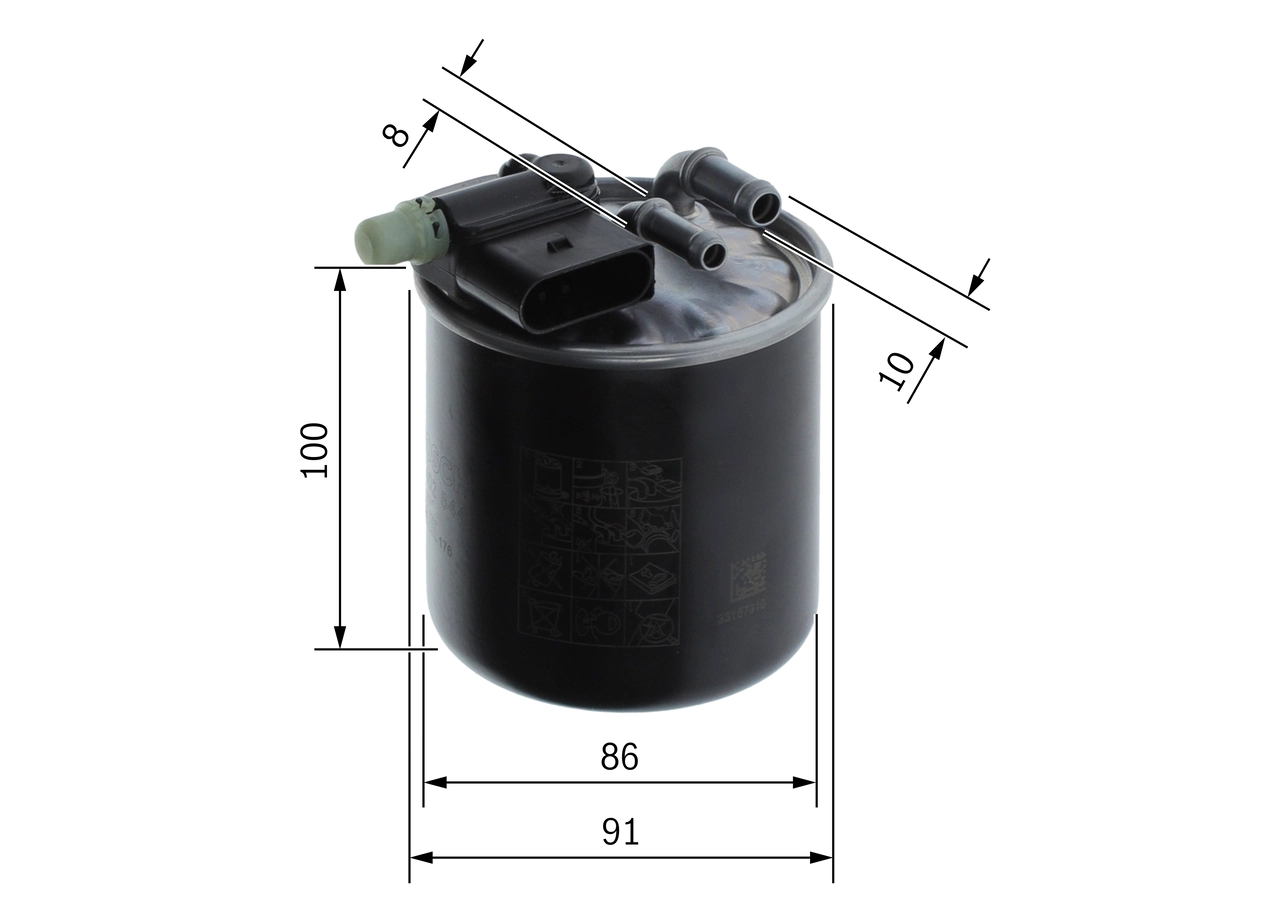 Kütusefilter BOSCH F 026 402 844