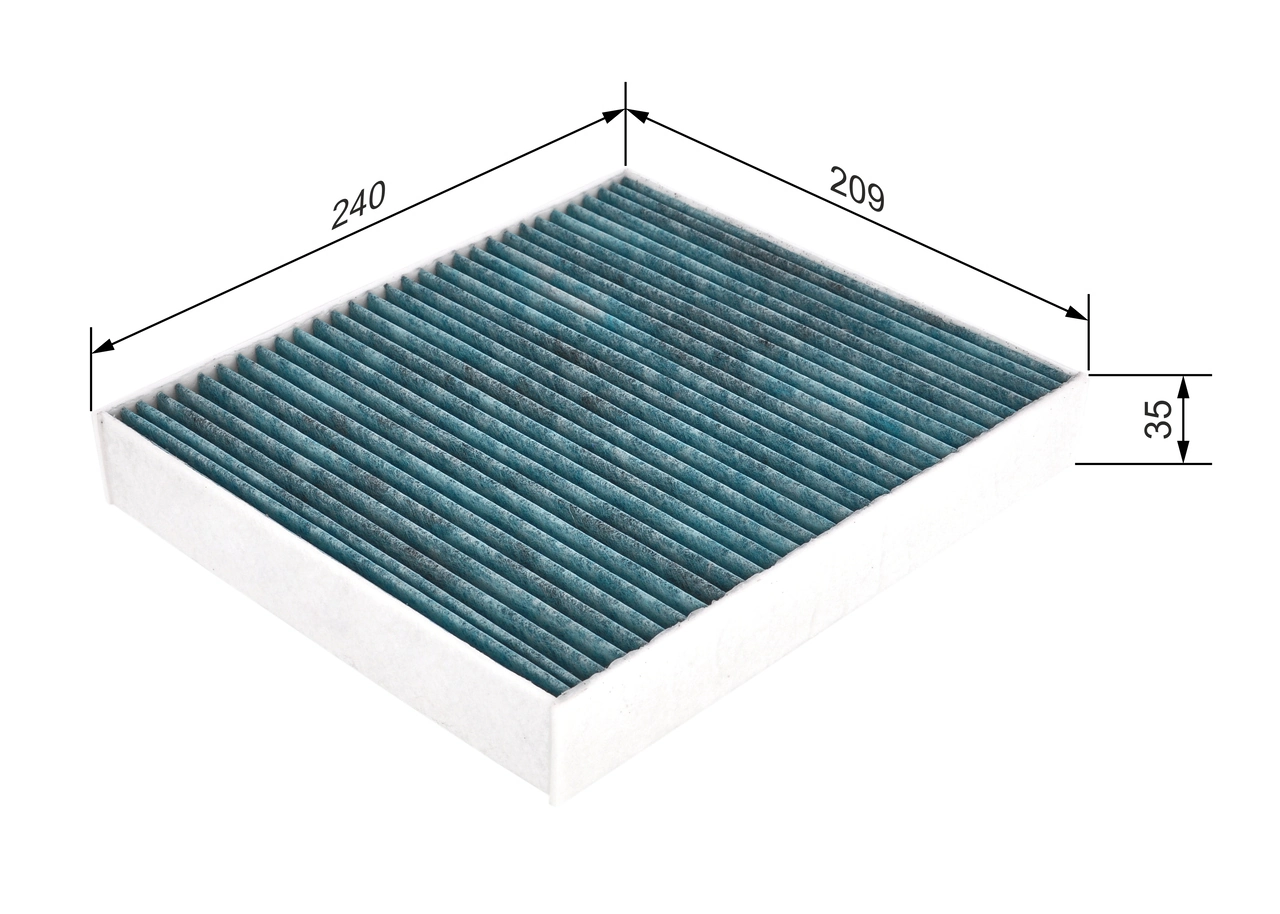 Filter, salongiõhk BOSCH 0 986 628 506