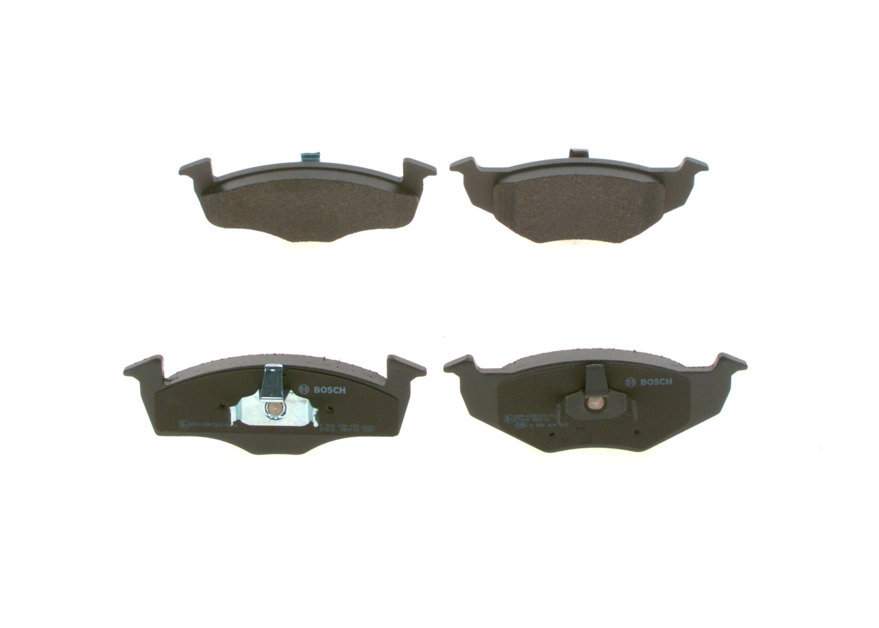 Piduriklotsi komplekt, ketaspidur BOSCH 0 986 424 449